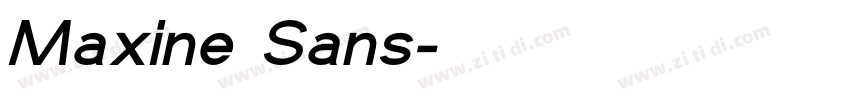 Maxine Sans字体转换